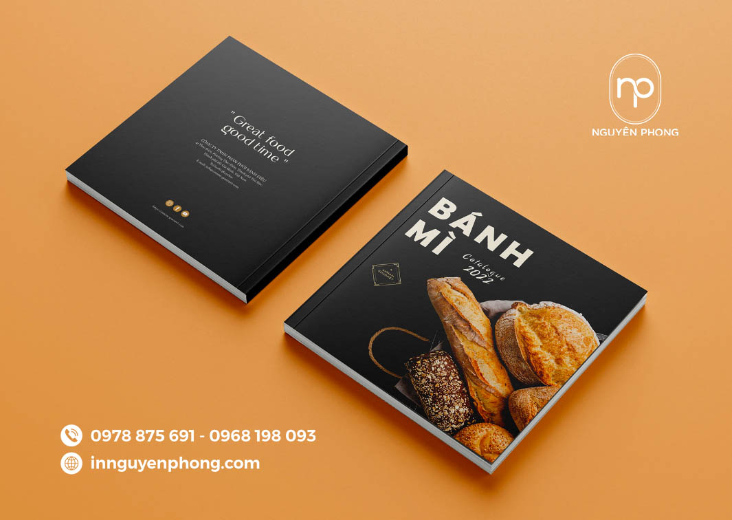 Thiết kế catalogue màu đen độc đáo, ấn tượng